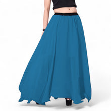 Chiffon Half Circle Belly Dance Skirt | Sleek A-Line Flow Practice Wear C13