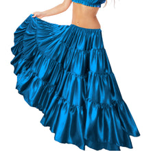 32-Yard 4 Tier Belly Dance Satin Skirt – Flowing, Elegant & Stage-Ready S30-3