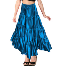 Belly Dance Satin Skirt – 12 Yard, 4 Tier Full Circle Skirt  - Regular Size 3