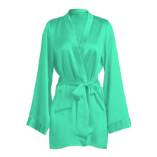 Satin Night Wear Bathrobe For Women S104-Regular Size 1