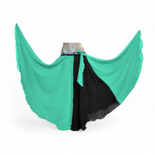 Multi-Color Chiffon Full Circle Skirt | Dynamic Sheer Flow Belly Dance Costume C23
