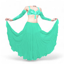 16 Yard 4-Tier Chiffon Belly Dance Skirt | Tribal Fusion Gypsy Full Flow C4