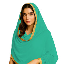 Sheer Chiffon Belly Dance Veil | Flowing Dance Dupatta Prop & Costume Accent C21