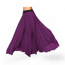 Chiffon Half Circle Belly Dance Skirt | Sleek A-Line Flow Practice Wear C13