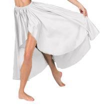 Satin High Low Asymmetrical Skirt  Ballet Dance Skirt S73-Regular Size 3
