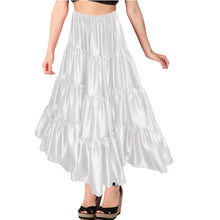 Belly Dance Satin Skirt – 12 Yard, 4 Tier Full Circle Skirt  - Regular Size 3