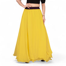 Chiffon Full Circle Belly Dance Skirt | Elegant 360° Flow & Sheer Movement C12