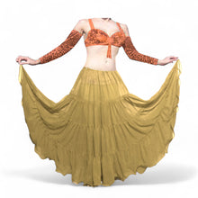 16 Yard 4-Tier Chiffon Belly Dance Skirt | Tribal Fusion Gypsy Full Flow C4