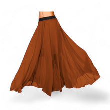 Chiffon Half Circle Belly Dance Skirt | Sleek A-Line Flow Practice Wear C13