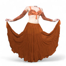 16 Yard 4-Tier Chiffon Belly Dance Skirt | Tribal Fusion Gypsy Full Flow C4