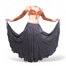 16 Yard 4-Tier Chiffon Belly Dance Skirt | Tribal Fusion Gypsy Full Flow C4