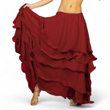 Voluminous! Chiffon 5-Layer Belly Dance Skirt | Full Coverage & Maximum Flow C25