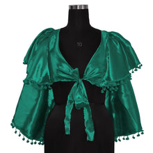 Satin Fancy Ruffle top S43 - Regular Size 2