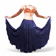 16 Yard 4-Tier Chiffon Belly Dance Skirt | Tribal Fusion Gypsy Full Flow C4