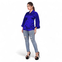 Satin Button Down Shirt Long Sleeve SP4-Regular Size 3