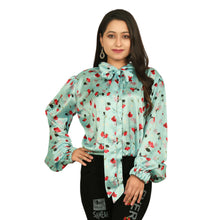 Satin Printed Party wear Top KF05