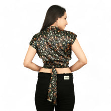 Satin Printed Party wear Top KF10