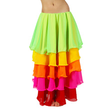 Chiffon 5-Layer Multicolor Belly Dance Skirt – Custom Color S-5XL C28