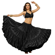 Ultimate Satin 25 Yard 4 Tier Skirt | Belly Dance Gown S-5XL S4