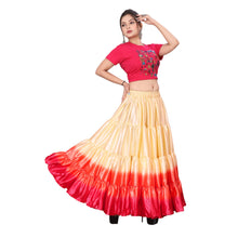 Satin 25 Yard 4 Tier Skirt Multi Color Skirt Belly Dance Skirt KF14-2