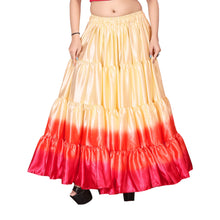 Satin 25 Yard 4 Tier Skirt Multi Color Skirt Belly Dance Skirt KF14-2