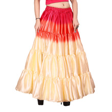 Satin 25 Yard 4 Tier Skirt Multi Color Skirt Belly Dance Skirt KF13-2