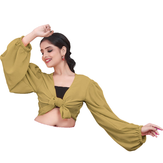 Belly Dancing Chiffon Ruffle Top C73 -  Regular Size 1