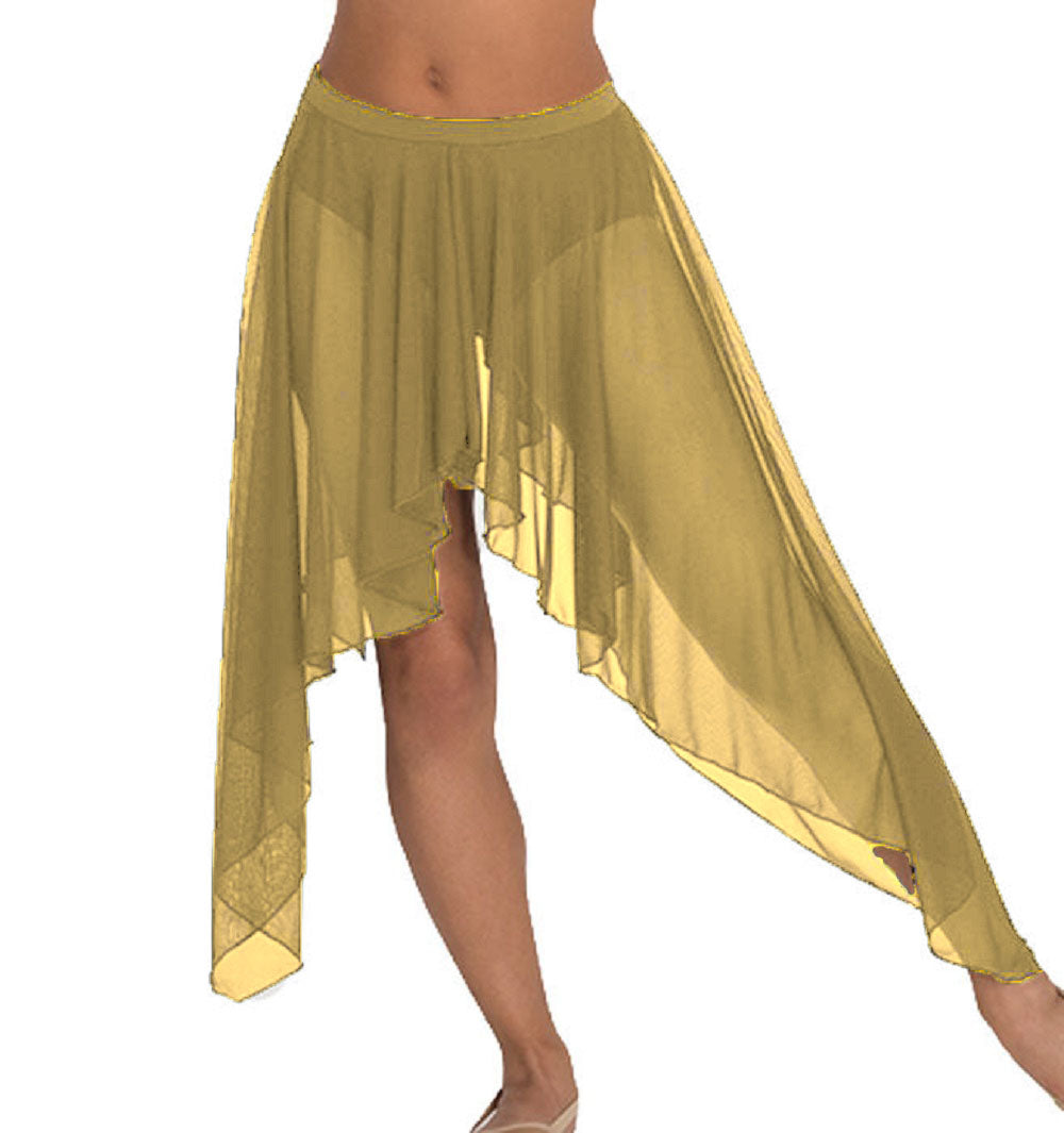 Belly Dance Side Assym sheer Skirt C44 - Regular Size 1