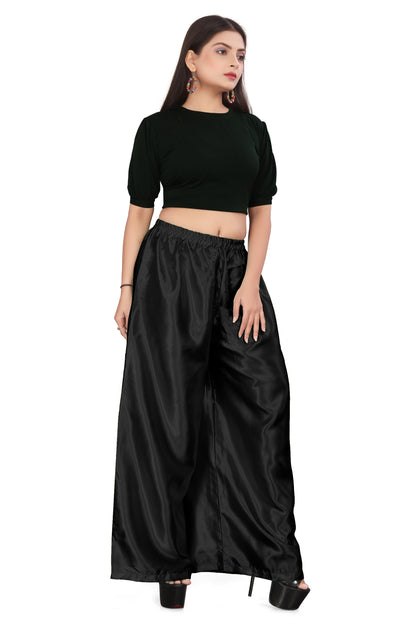 Belly Dance Satin Palazzo Pant For Women /Girls S25-Regular Size 1