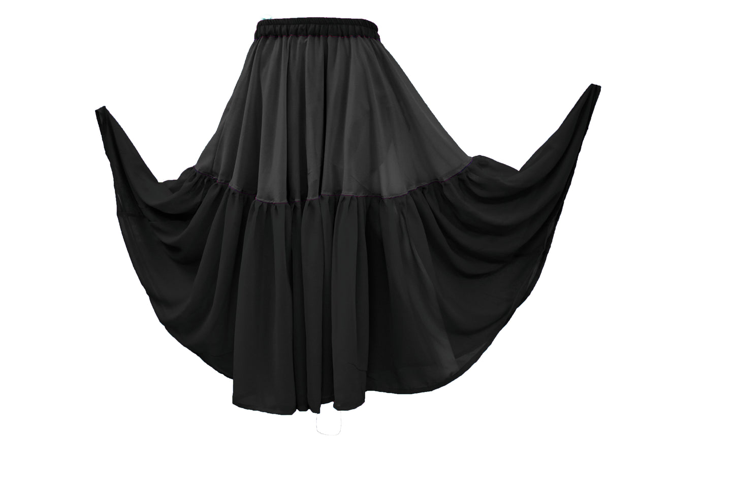 Belly Dance 2 Tiered Chiffon skirt C31 - Regular Size 2