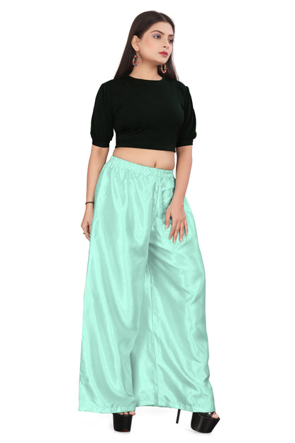 Belly Dance Satin Palazzo Pant For Women /Girls S25-Regular Size 1