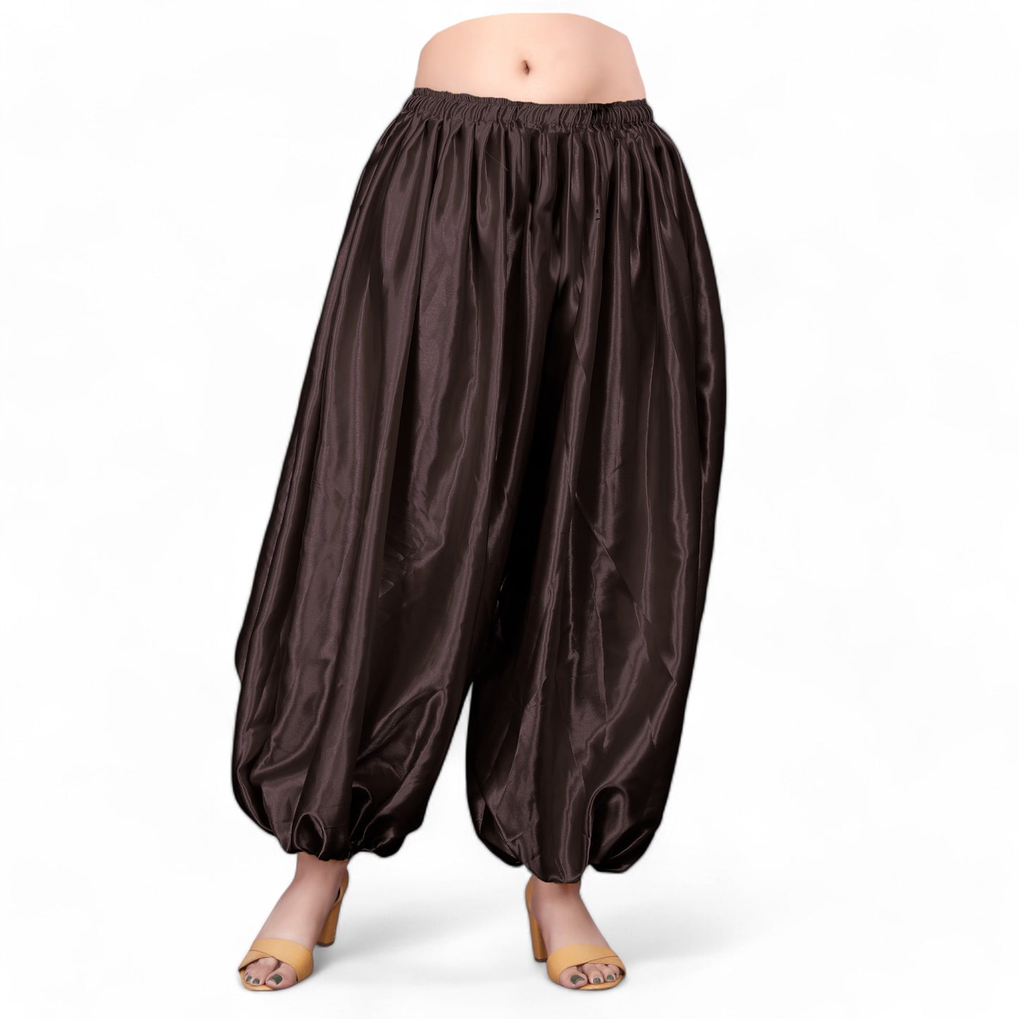 Satin Aladdin Harem Pant Long Boohoo Belly Dance Pant S132- Regular Size 1