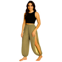 Sheer Chiffon Harem Yoga Pant | Flowing Belly Dance & Layering Trouser Side Cut harem Pant C19