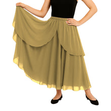 Chiffon 2 Layer Belly Dance Skirt | Flowy Fancy Costume S-5XL C75