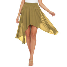 Flowy Chiffon Asymmetrical High-Low Maxi Skirt C38