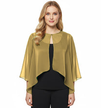 Chiffon Sheer Peplum Top | Flowy Blouse S-5XL | 30 Colors C48