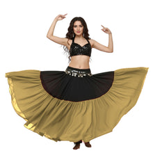 2-Tiered Chiffon Belly Dance Skirt | S-5XL, 30 Colors | Maxi Length C31
