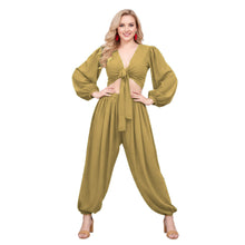 Belly Dance Costume Set: Ruffle Top & Boohoo Harem Pants S-5XL C70