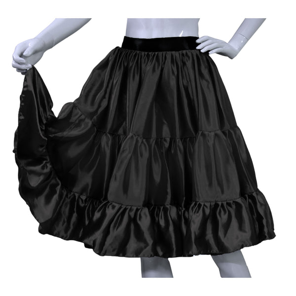 Satin 3 Layer short skirt S62  - Regular Size 1