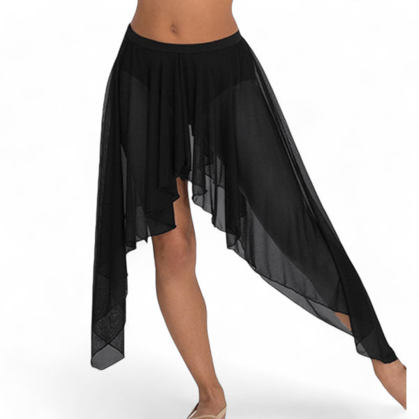 Belly Dance Side Assym sheer Skirt C44 - Regular Size 1