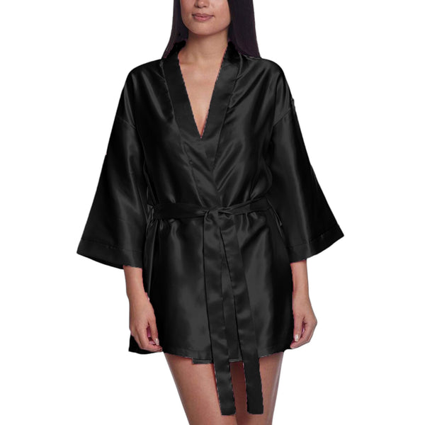 Satin Night wear Bathrobe S26  - Regular Size 1