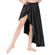 Belly Dance Satin Skirt Ballet Asymmetrical skirt S72 - Regular Size 1