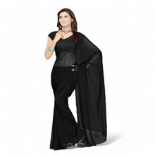 Bollywood Solid Chiffon Saree for Women - Ethnic Party & Festive Wear C26