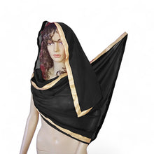 Belly Dance Dupatta Veil With Gold Trim C21 - Regular Size 2