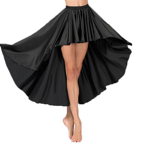 Satin Asymmetrical Skirt S74 - Regular Size 1