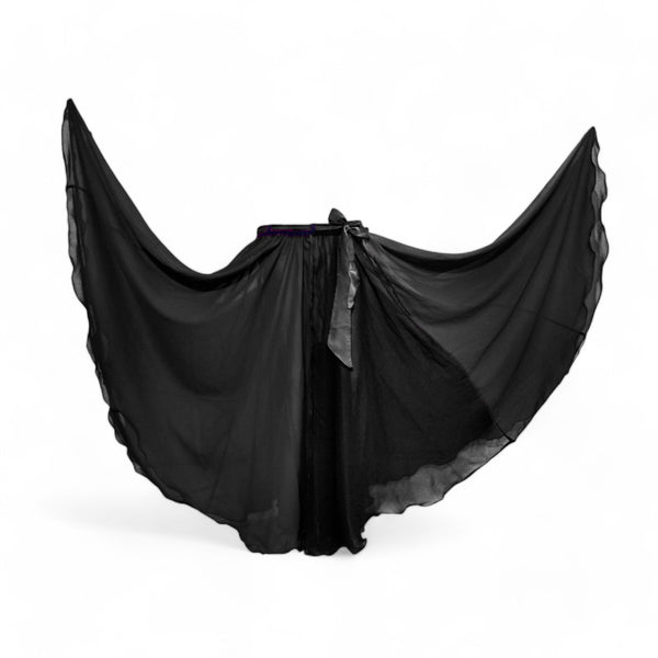 Multi-Color Chiffon Full Circle Skirt | Dynamic Sheer Flow Belly Dance Costume C23