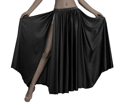 Belly Dancing Skirt Full Circle Skirt One Slit S93 - Regular Size 1