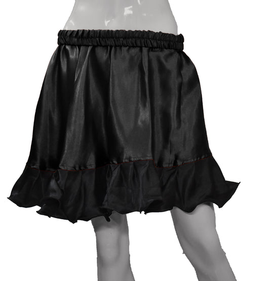 Satin Short skirt with Frill S63  - Regular Size 1