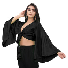 Satin Belly Dance Ruffle Top S29-Regular Size 1