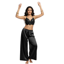 Satin Palazzo Pants | Belly Dance Wide Leg Flow S-3XL | 41 Colors S19